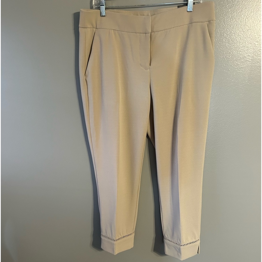 Briggs comfort, waistband women’s dress pants size 12, new with tags tan color